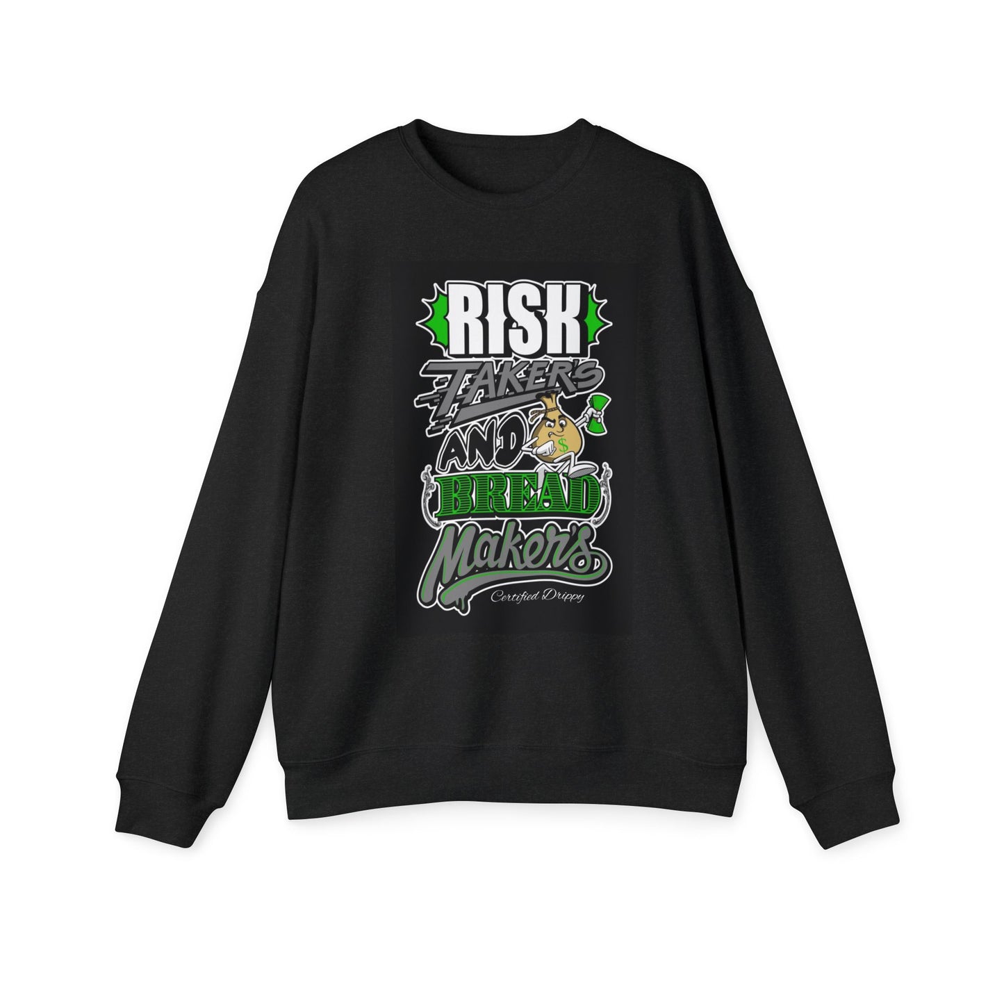 Risk Takers & Bread Makers Unisex Drop Shoulder Sweatshirt - Motivational Casual Wear