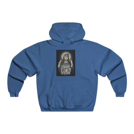 Men's Hooded Sweatshirt - 'Straight Outta Bethlehem' - Comfortable & Stylish